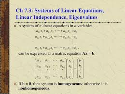 Systems Of Linear Equations Linear
