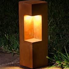 Customized Corten Steel Lamp With
