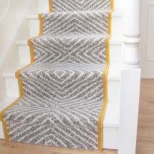 ochre geometric stair carpet stairways
