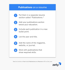 Writing a good research paper can be daunting if you have never done it before. How To List Publications On A Resume Or Cv Guidelines Tips