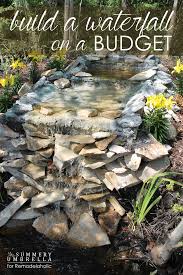 how to build a diy waterfall on a
