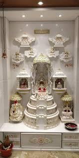 makrana white marble home temple at rs