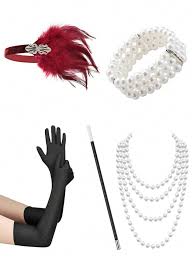 1set 1920s flapper costume set with