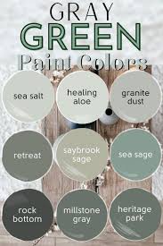 27 Super Fresh Gray Green Paint Colors