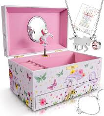 brand new in a box unicorn jewelry box