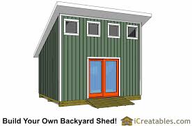 12x16 Lean To With Loft Shed Plans