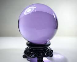 80mm Large Purple Crystal Ball Violet