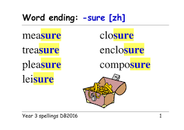 Students look at the pictures and circle the correct word. Year 3 Spellings Word Endings Sure Zh Measure And Ture Ch Picture Ppt And Activities Teaching Resources