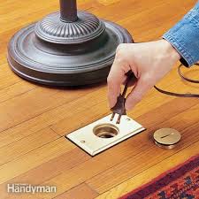 how to install a floor outlet diy