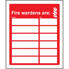 Fire Warden Chart