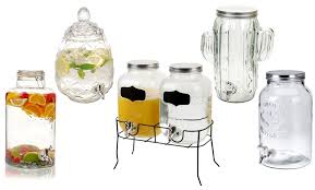 Glass Beverage Dispensers In Various