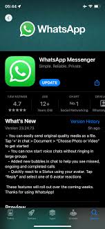 whatsapp for ios 23 24 73 what s new