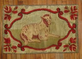 american hooked pictorial rug no r5040