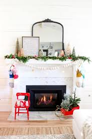 My Modern Holiday Mantel With A Vintage