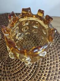 Amber Art Glass 034 Thorn 034 Bowl