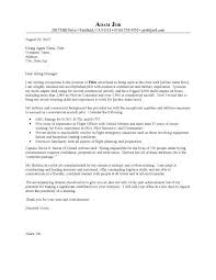 Examples Of A Cover Letter For A Pilots Resume Pilot Cover Letter