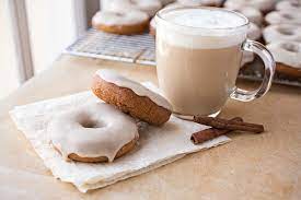 vanilla chai tea latte doughnuts
