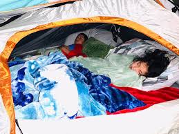 Sleeping Inside Tents In Their House