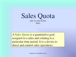Sales Quota