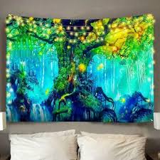 Multicolor Large Forest Tree Tapestry