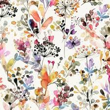 watercolor fabric wallpaper and home