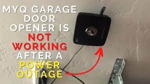myq garage door opener is not working
