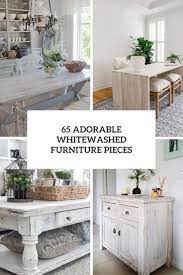 adorable whitewashed furniture pieces