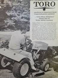 toro suburban lawn garden tractor 1966