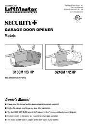 chamberlain 3240m 1 2 hp garage door