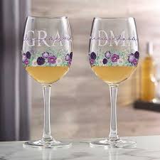 Grandma Personalized White Wine Glass