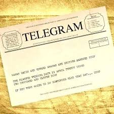 Wedding Telegram Template