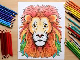 25 lion coloring pages free printable