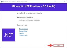 and install net 6 0 6 lts
