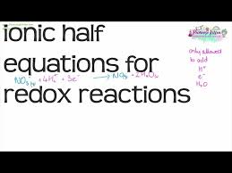 Redox Reactions A Level Chemistry