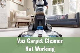 vax carpet cleaner not working ready