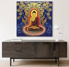 Famous Asian Buddha Canvas Wall Art L