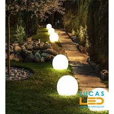 outdoor led garden globe ball lights