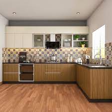 kitchen design with wooden flooring