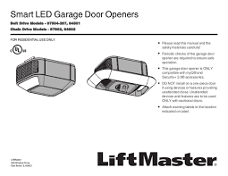 user manual liftmaster 84501 english