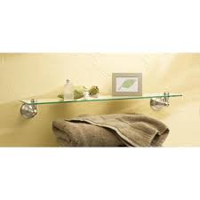 Moen Sage 22 In W Glass Bath Shelf In