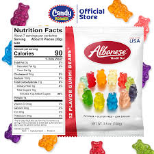 albanese 12 flavors gummy bears 100g x