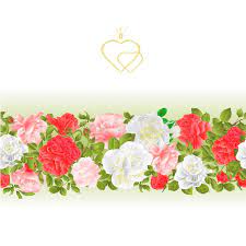 5 out of 5 stars. Floral Border Seamless Background With Blooming Roses And Buds Vector Illustration For Use In Interior Design Artwork Dishes C Stock Vector Illustration Of Pattern Flower 110843400