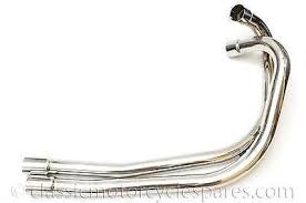 exhaust pipes triumph t110 tr6 1956
