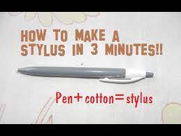 how to make a diy stylus in 3 minutes