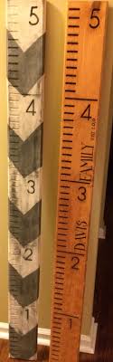 Kids Growth Chart Stick Painted For Work Growth Chart