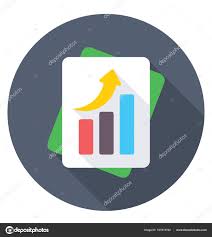 Business Bar Chart Report Growing Arrow Concept Business