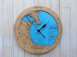 Whangarei Harbour Design Tide Clock Felt