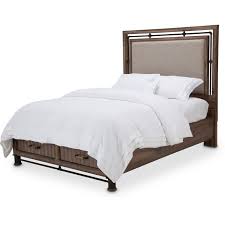 Kathy ireland worldwide is a global brand, founded in 1993 by its chairman, chief executive officer and chief designer kathy ireland. Aico Michael Amini Kathy Ireland Crossings Queen Panel Bed With Drawers Unlimited Furniture