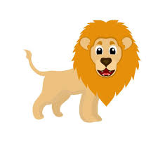 animated lion vector art icons and