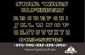 Star Wars Font Svg Star Wars Yellow Outline Star Wars Font Svg Star Wars Svg Star Wars Alphabet Svg Svg Files For Cricut Silhouette
